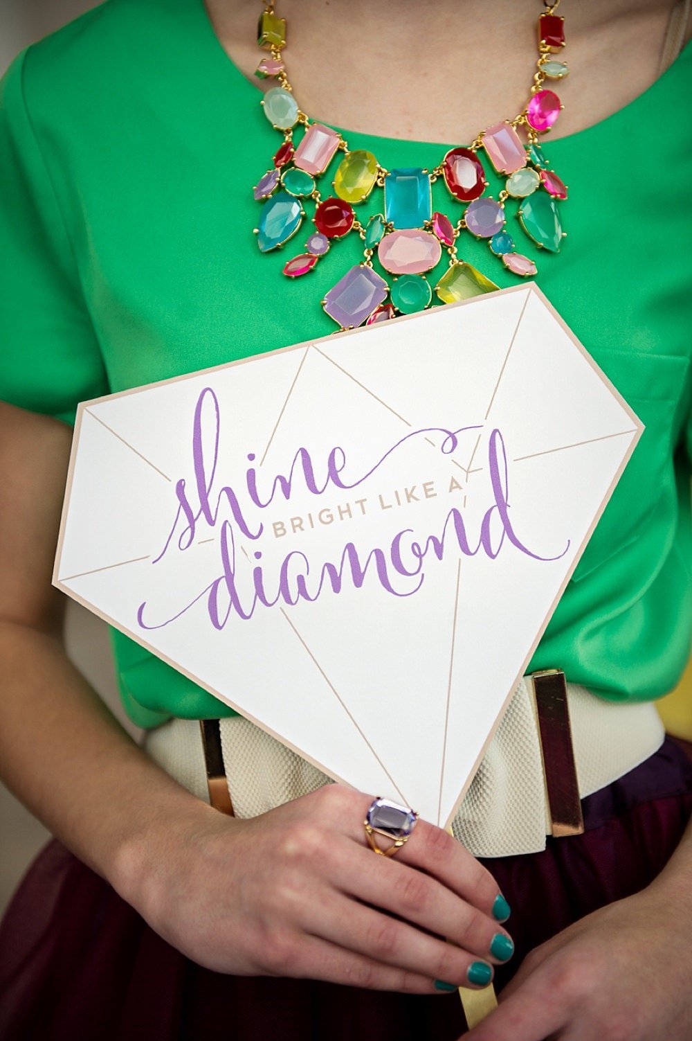 Colorful Gem inspired Bat Mitzvah by Jubilee Events