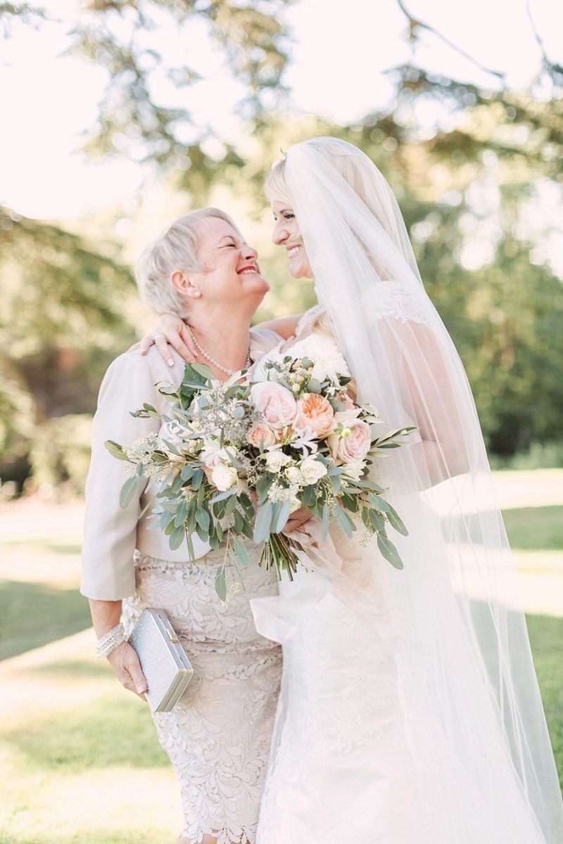 Mother and Daughter Wedding Photo