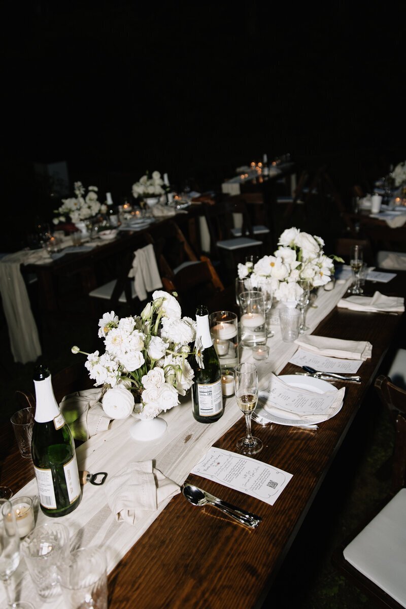 Reception details by washington adventure elopement photographer