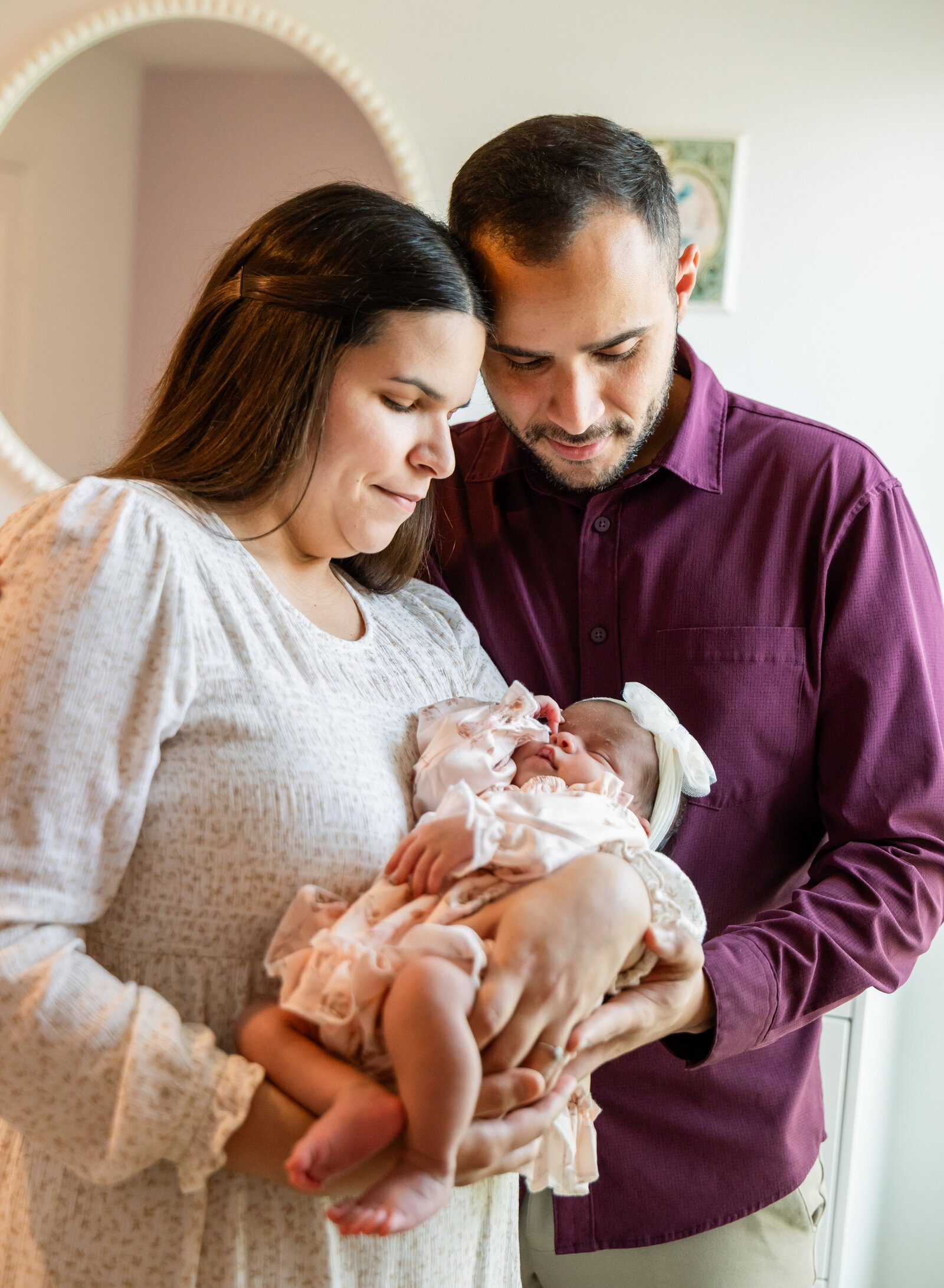 newborn with parents