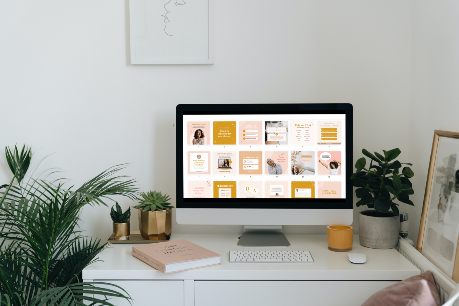 iMac-white-desk-plants_boho-instagram-templates-canva