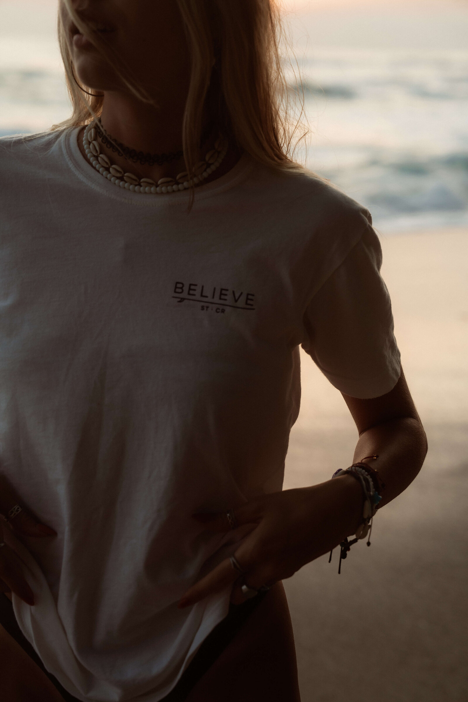 Believe surf and yoga shirt