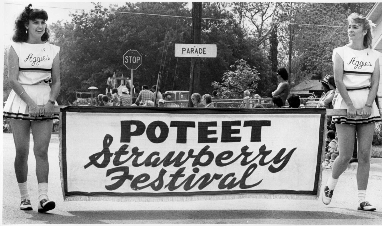 Historical Poteet Strawberry Festival Parade 1980s