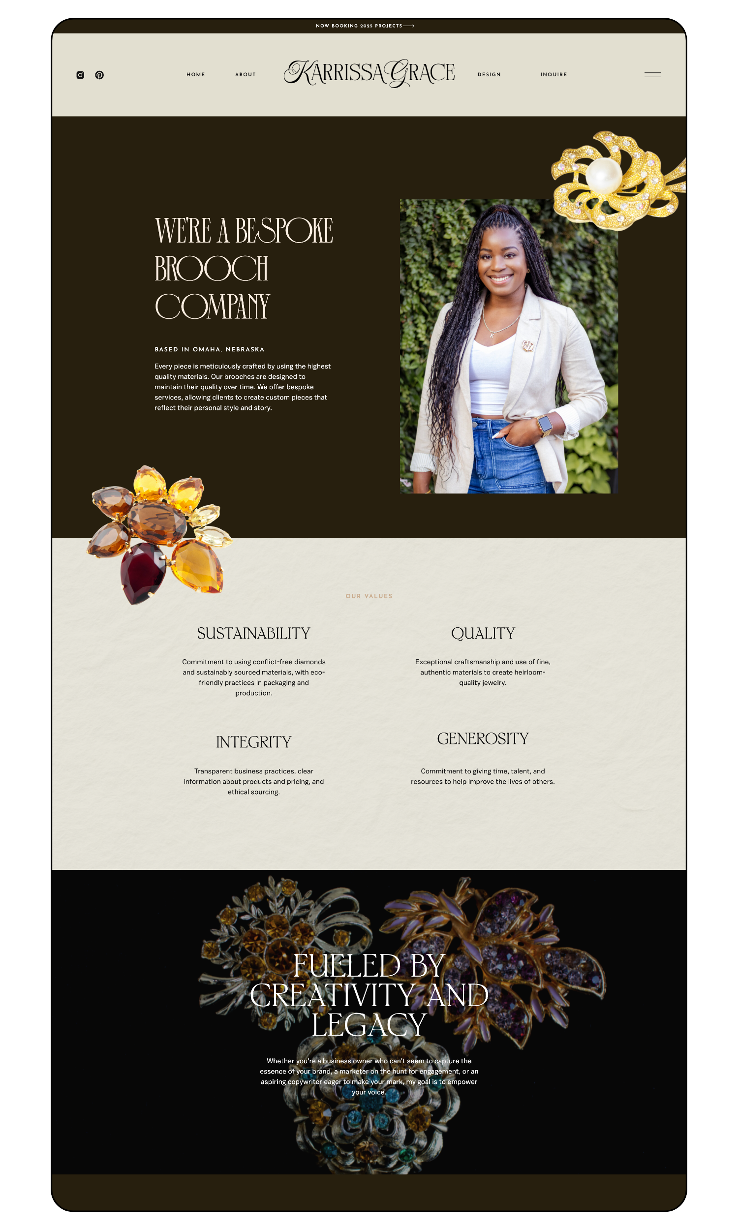 brooch design website