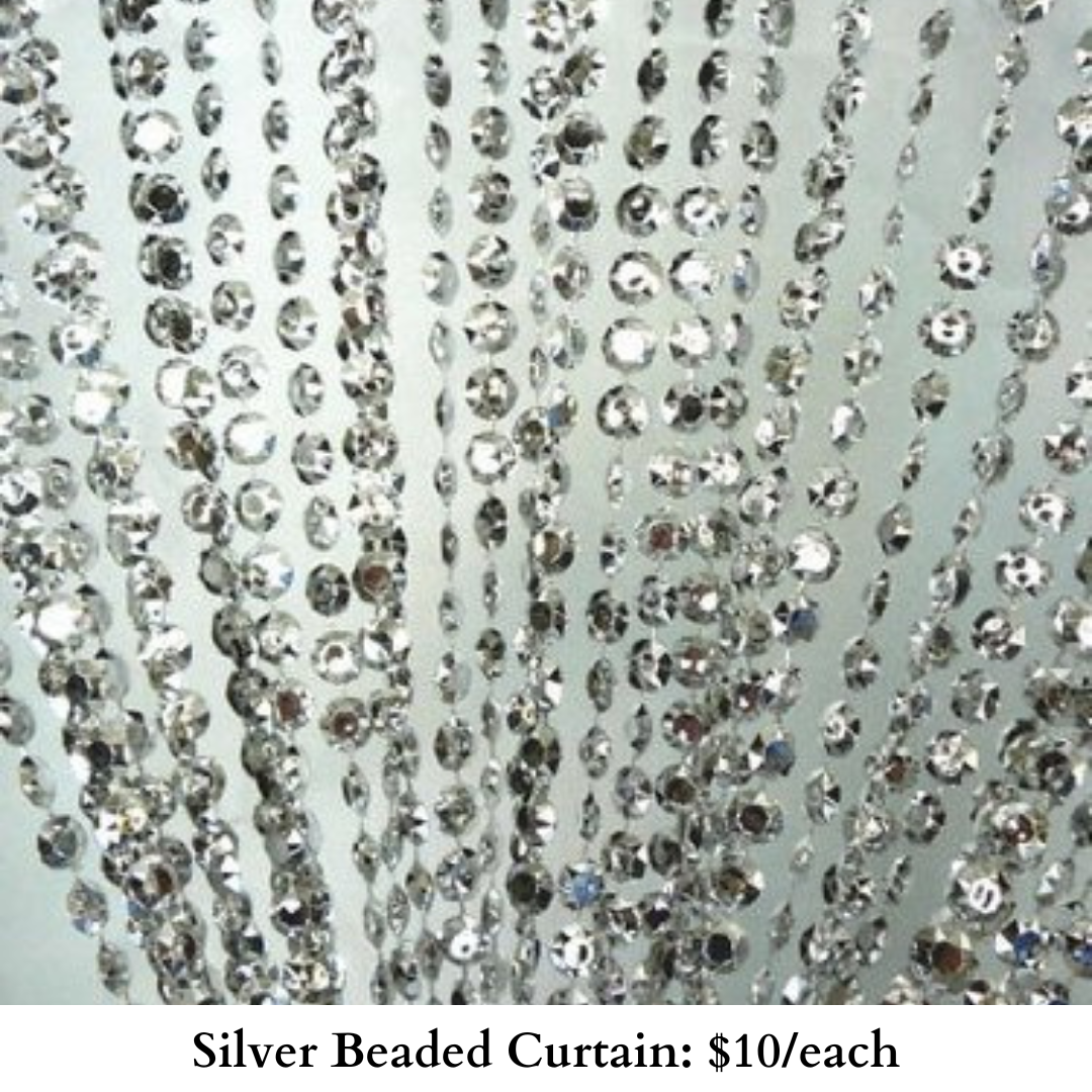 Silver Beaded Curtain-493