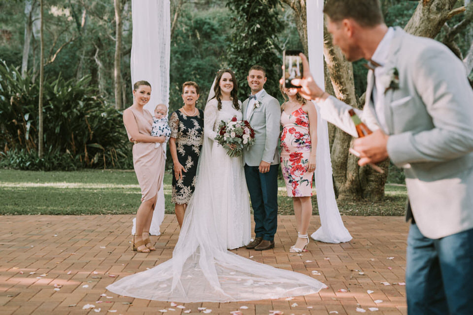 Family formals session at Gold Coast wedding