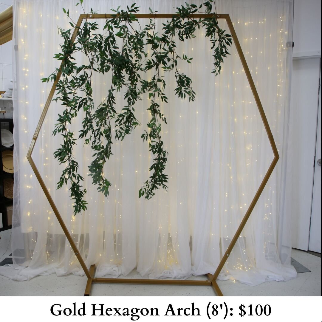 Gold Hexagon Arch-644