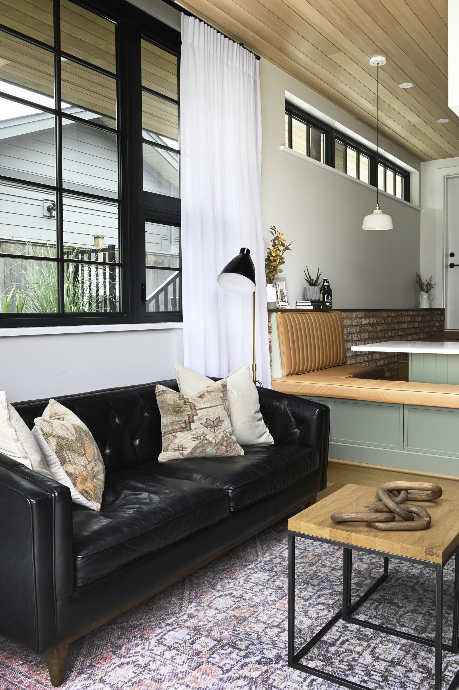 Align  Interior Design North Vancouver Laneway Living Room Large Windows