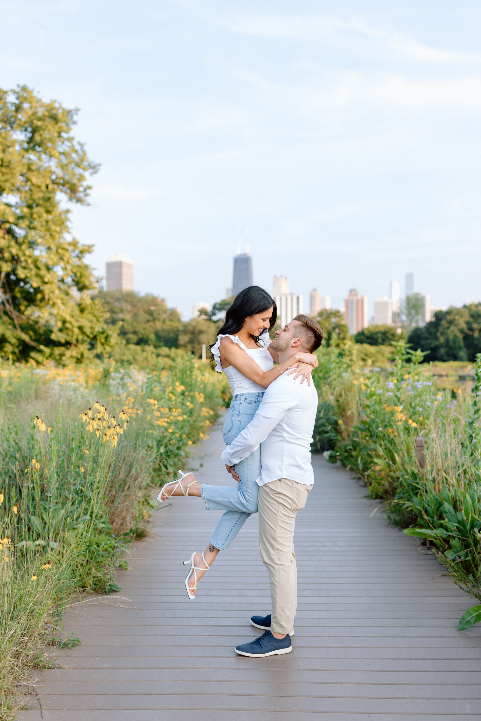 engagement session in lincoln park chicago