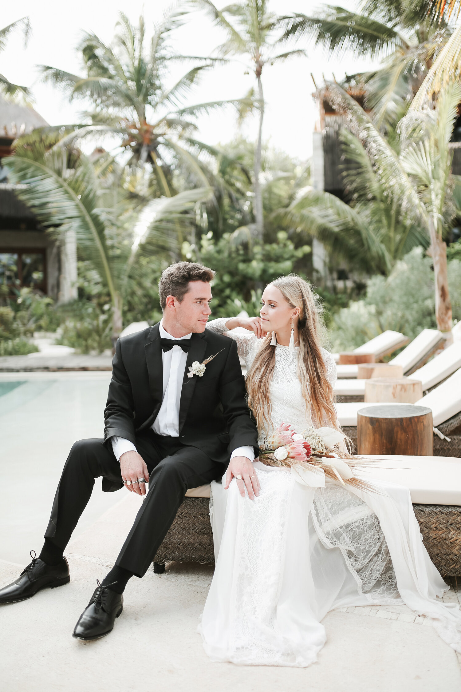boho-wedding-Tulum-Mexico-bride-groom