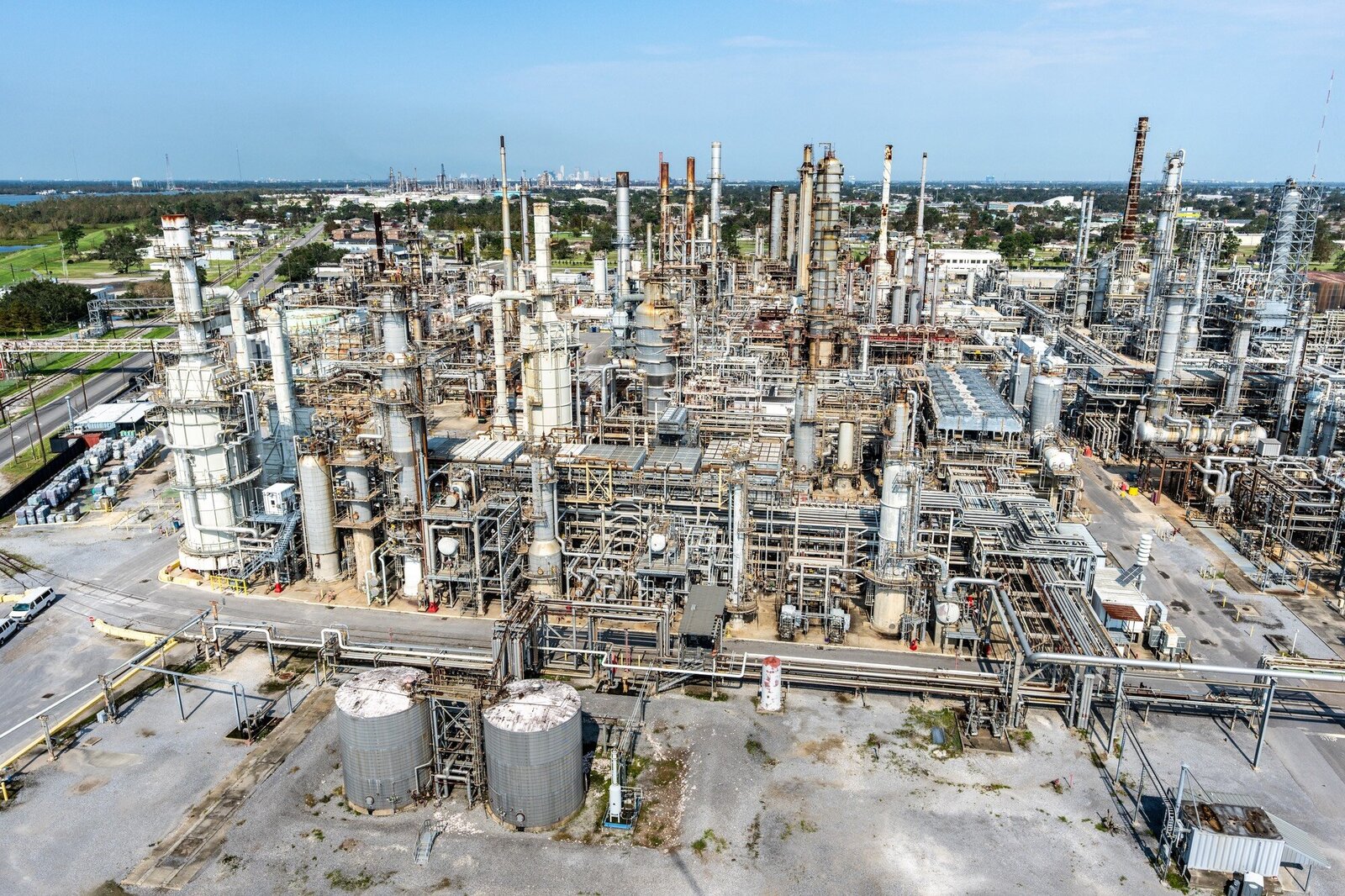 Industrial plant near New Orleans Louisiana