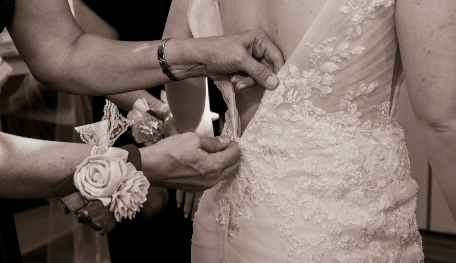 bride dress detail photo