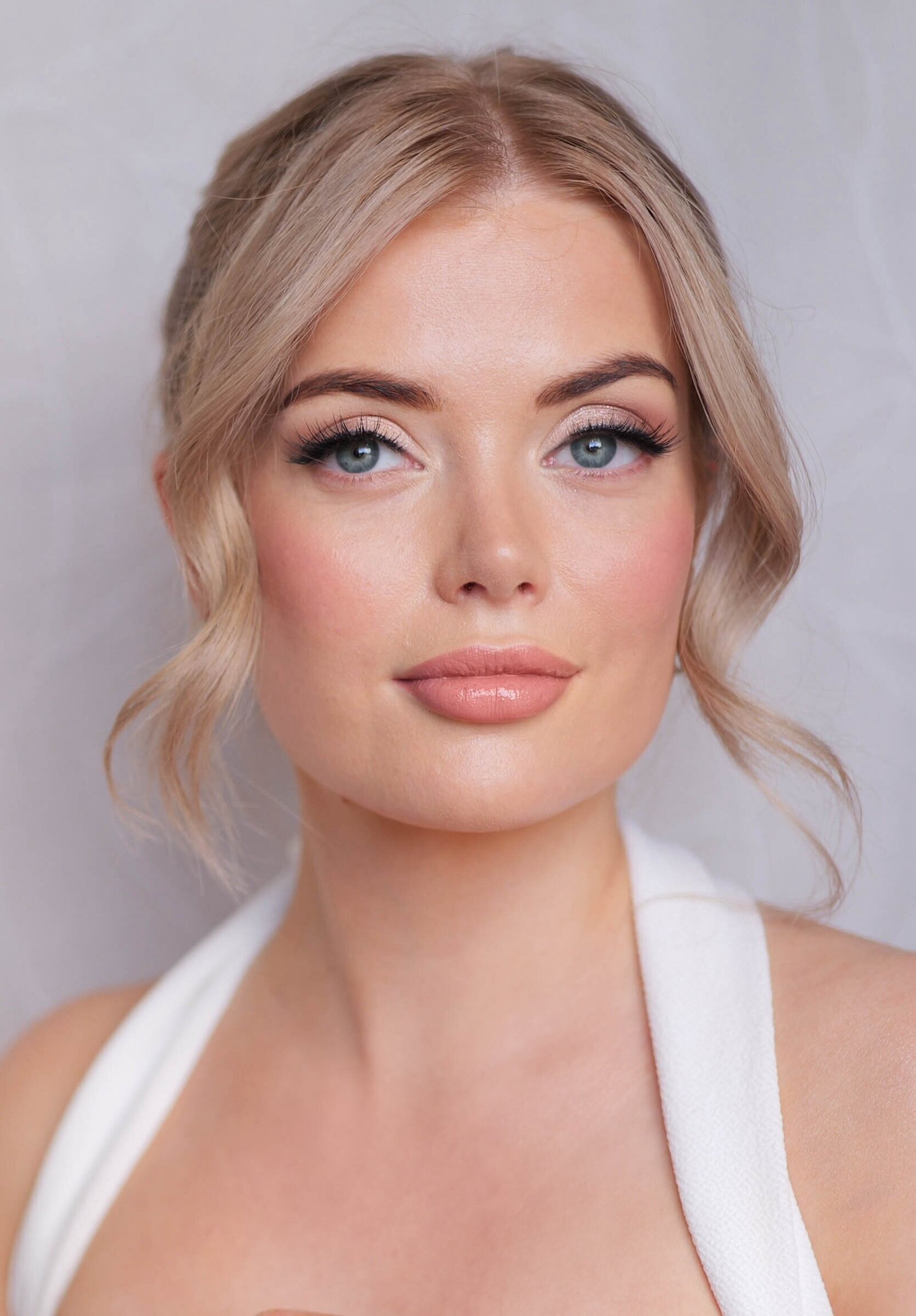 BRIDES BY DEMI NUDE SMOKY ROSE ELEGANT BRIDAL MAKEUP 23
