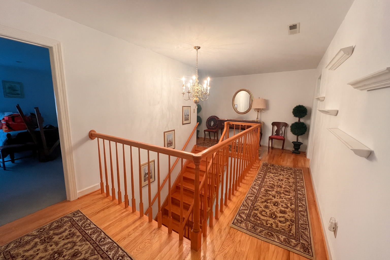 upstairs hallway
