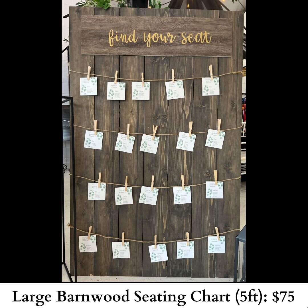 Large Barnwood Seating Chart-120