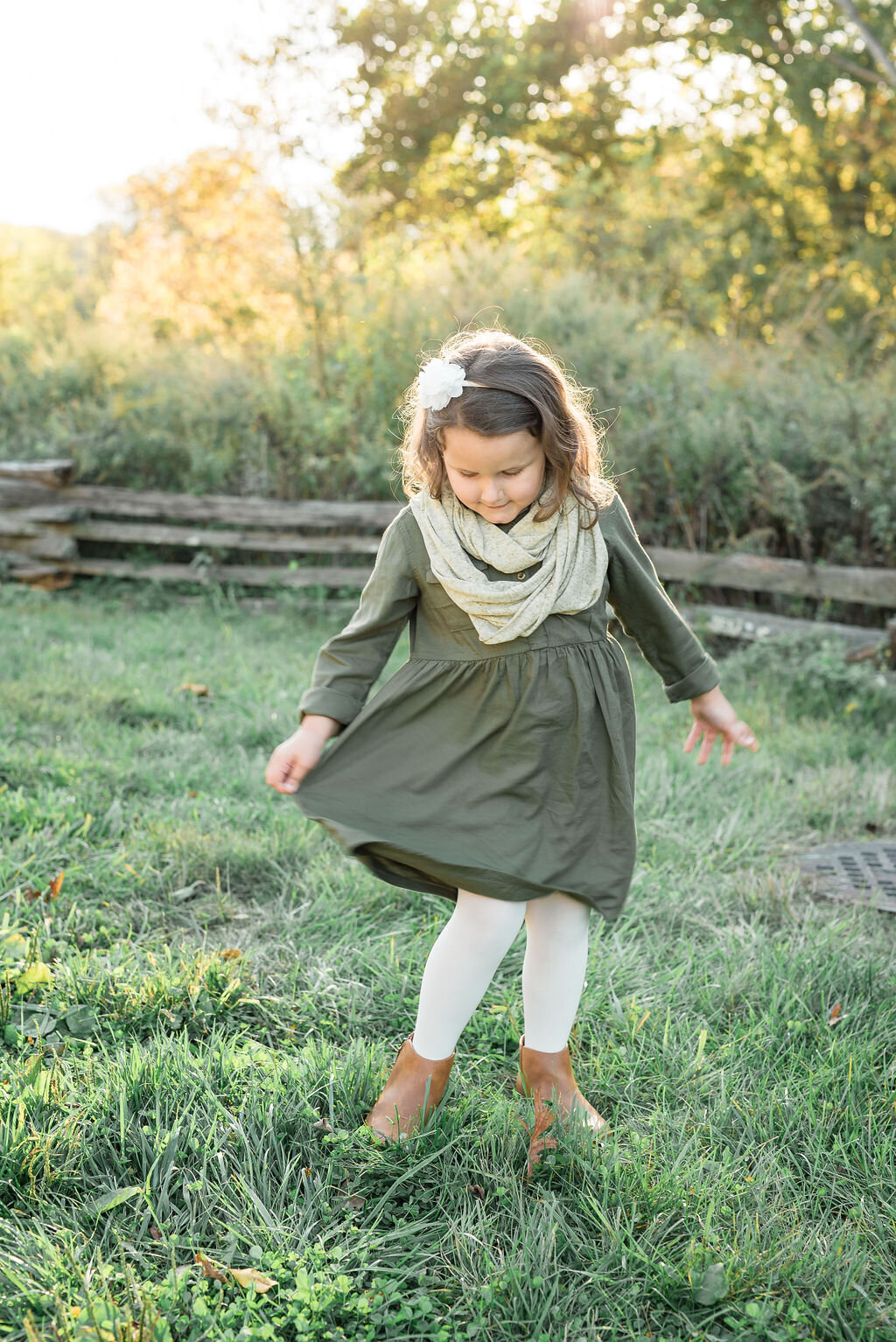 Luxury Philadelphia Child Photographer, Child in Green Grass