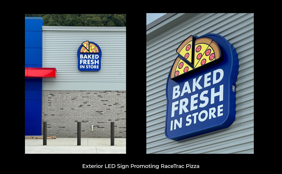 RaceTrac Pizza Sign