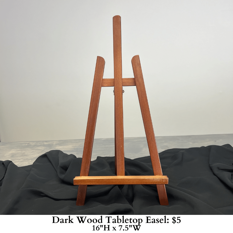 Dark Wood Tabletop Easel-1079