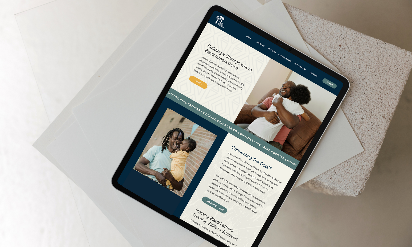 nonprofit web design fathers