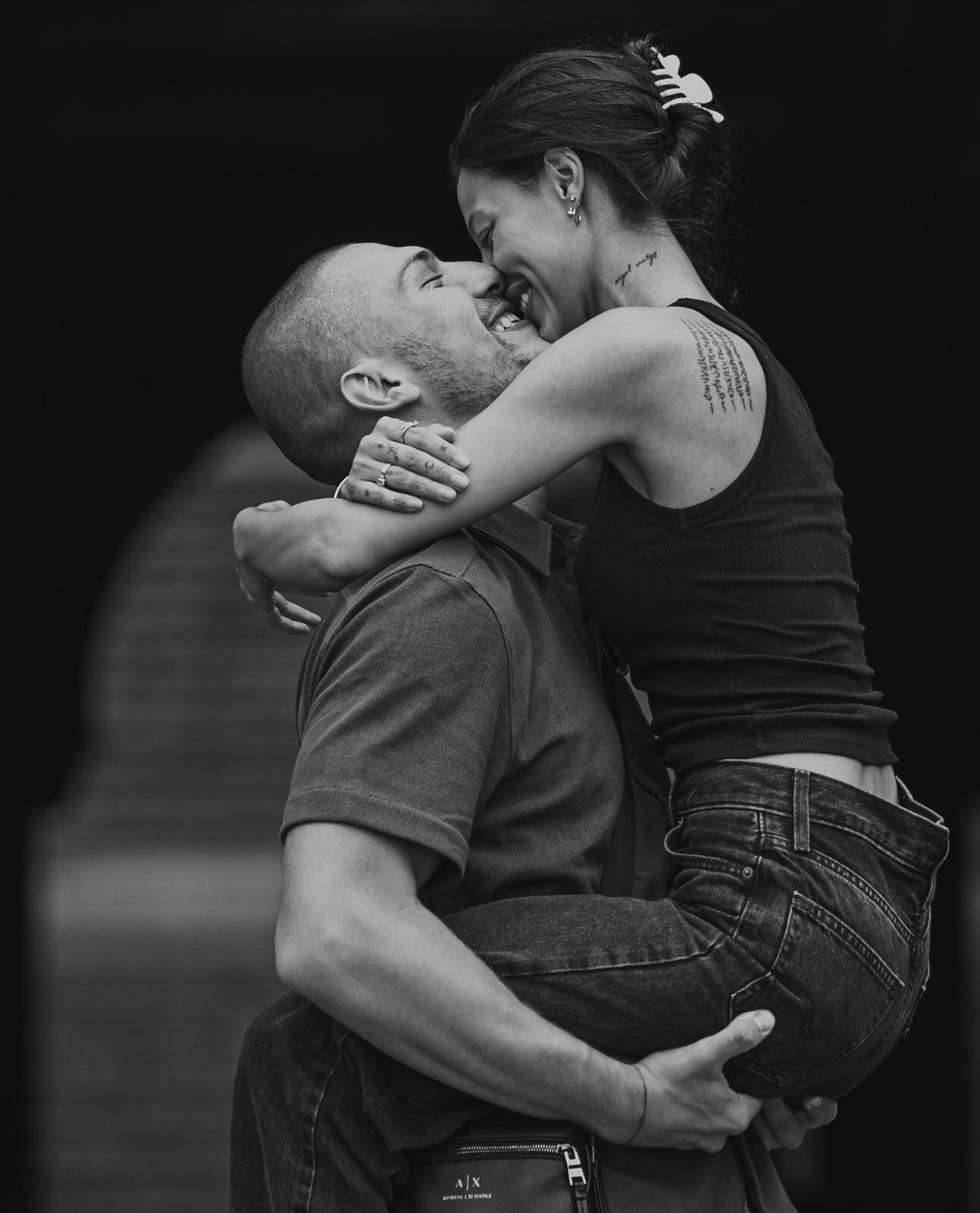 Playful couples photos in Canada