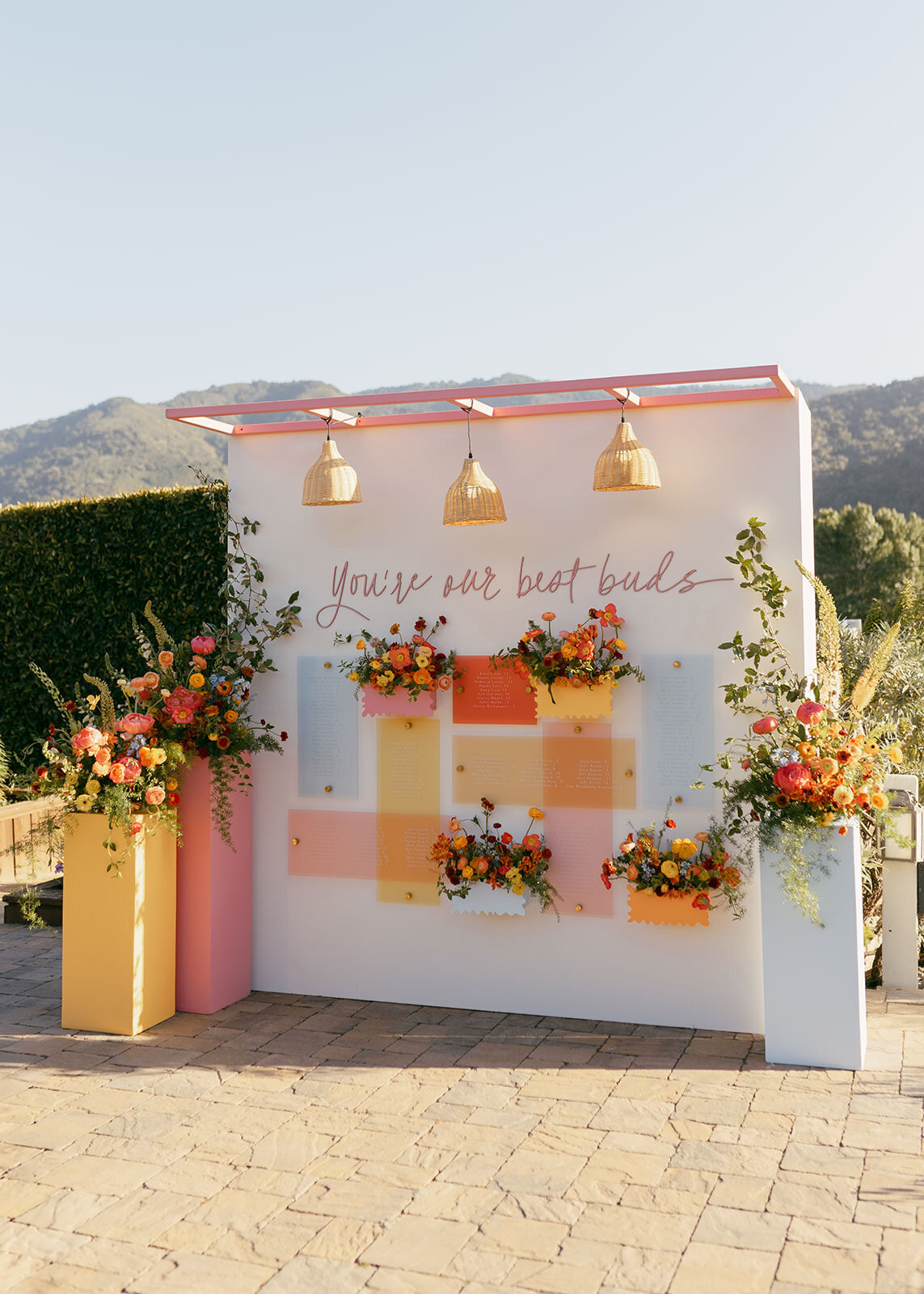 Colorful Bernardus Spring Wedding73