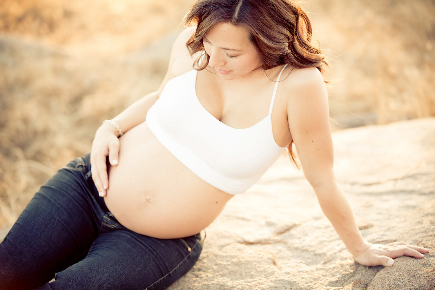Intimate Maternity photo in San Diego.