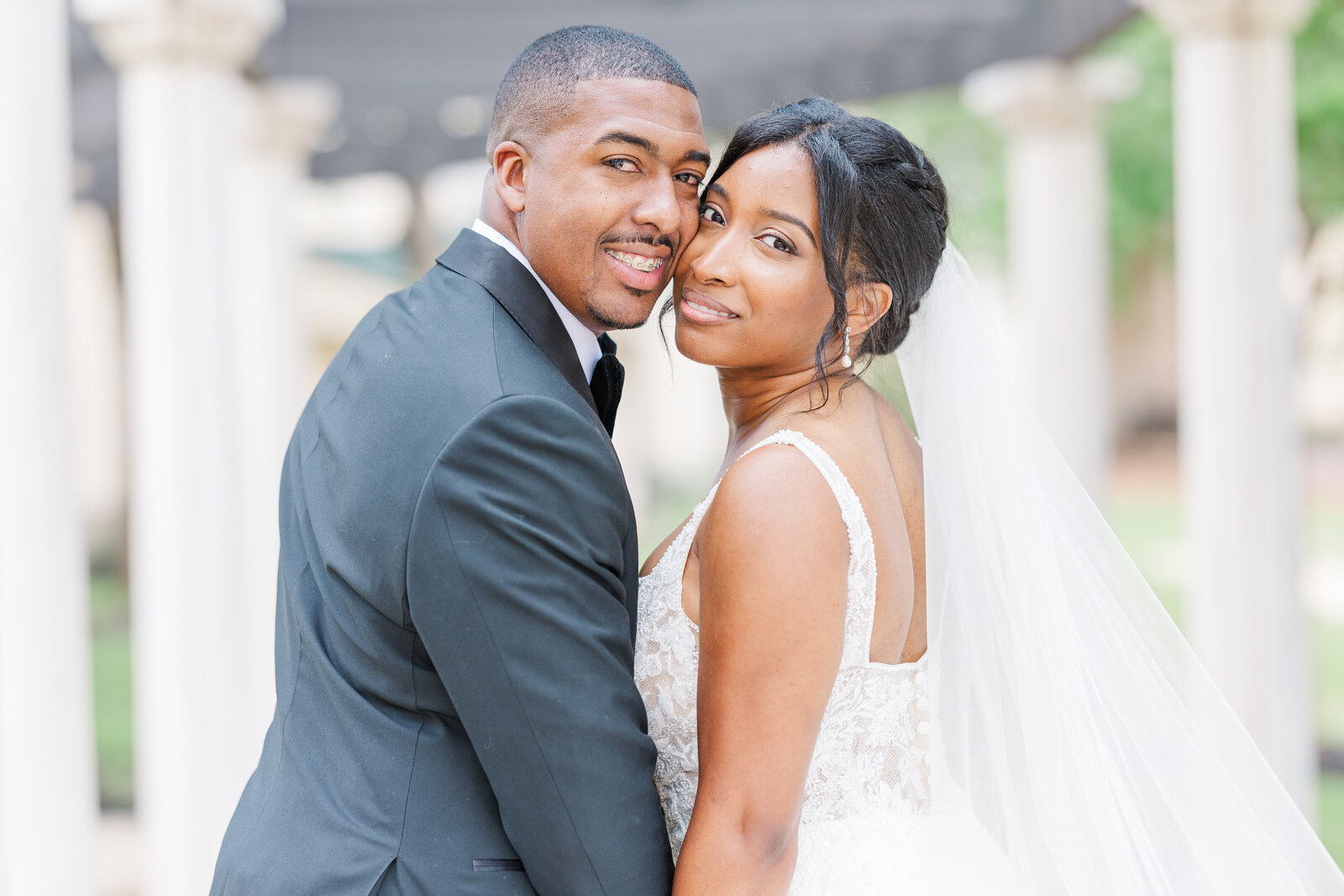 Intimate wedding couple photography outdoor after ceremony