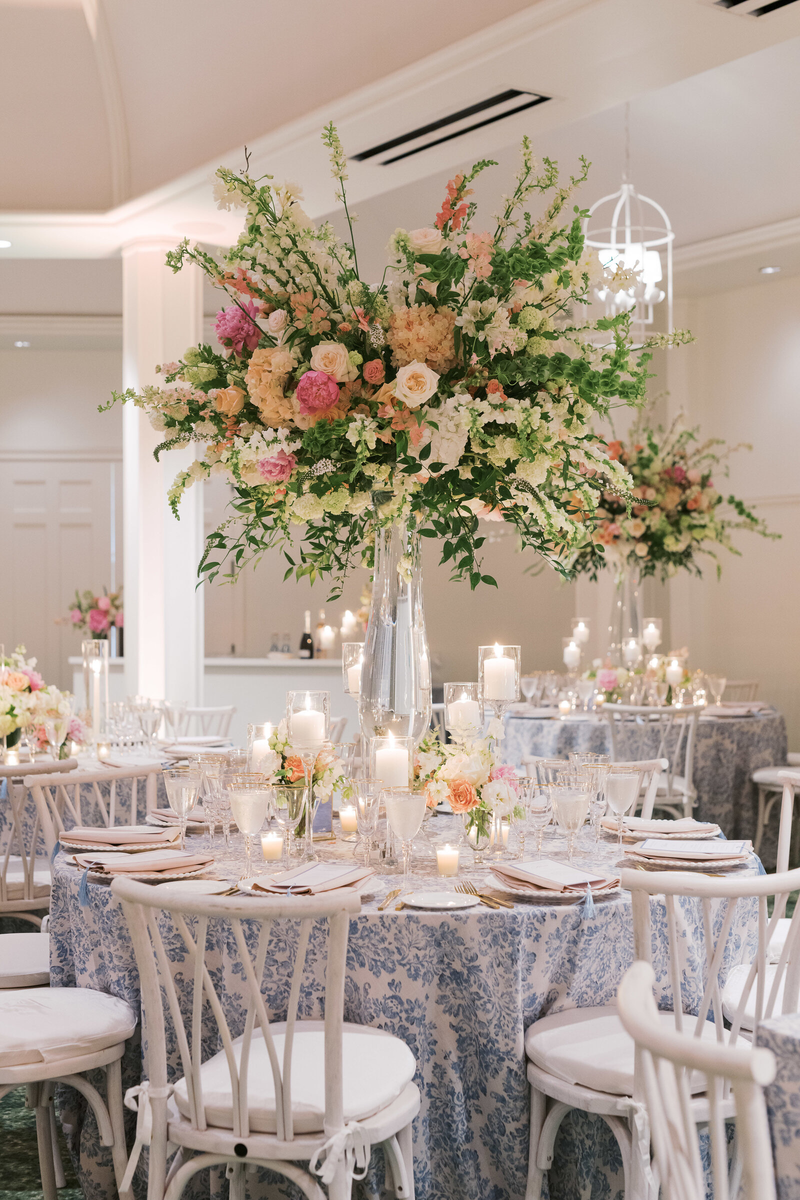Spring wedding table setting