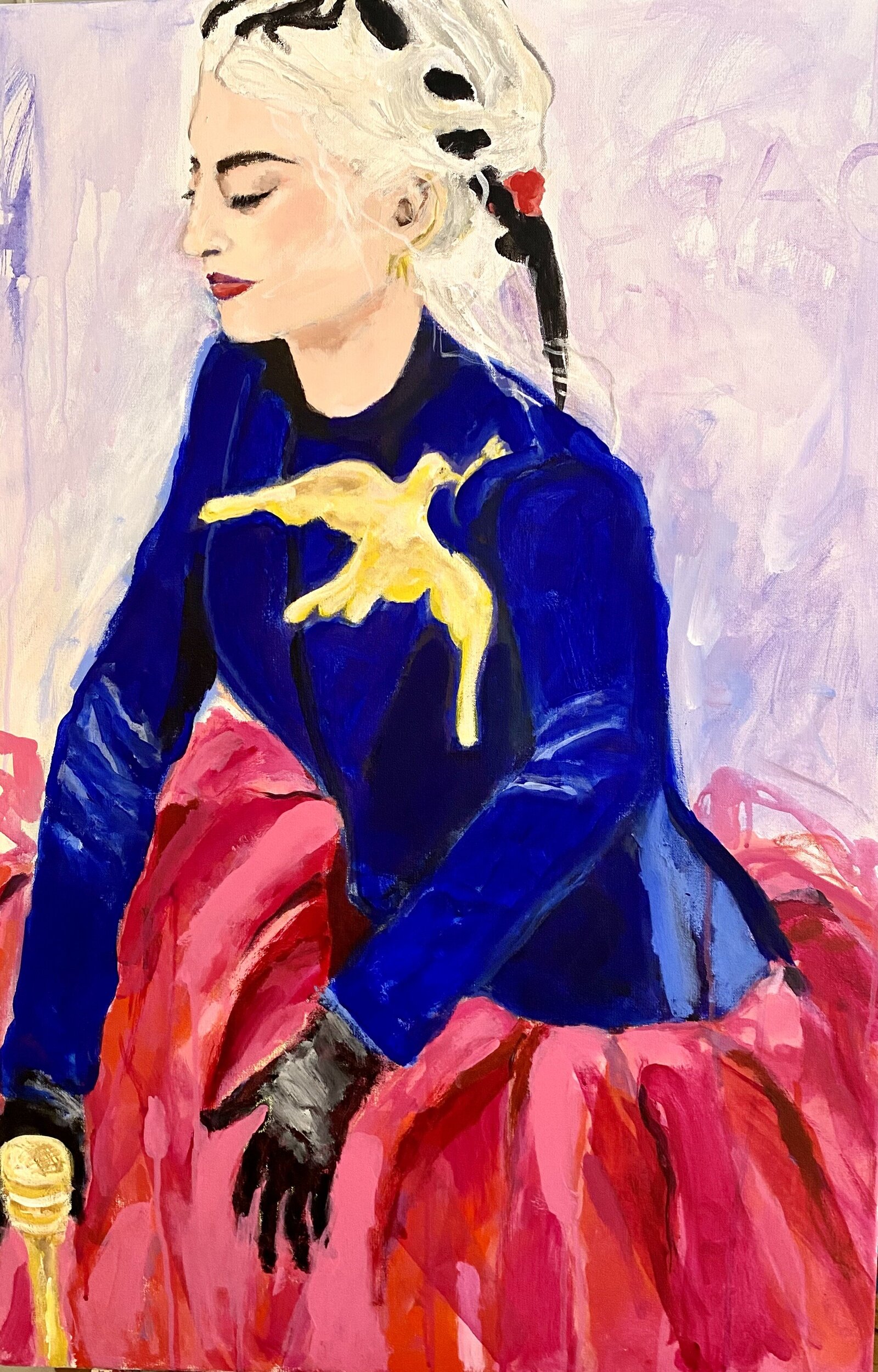 lady-gaga-sings-the-anthem-acrylic-on-canvas-sandy-welch-art