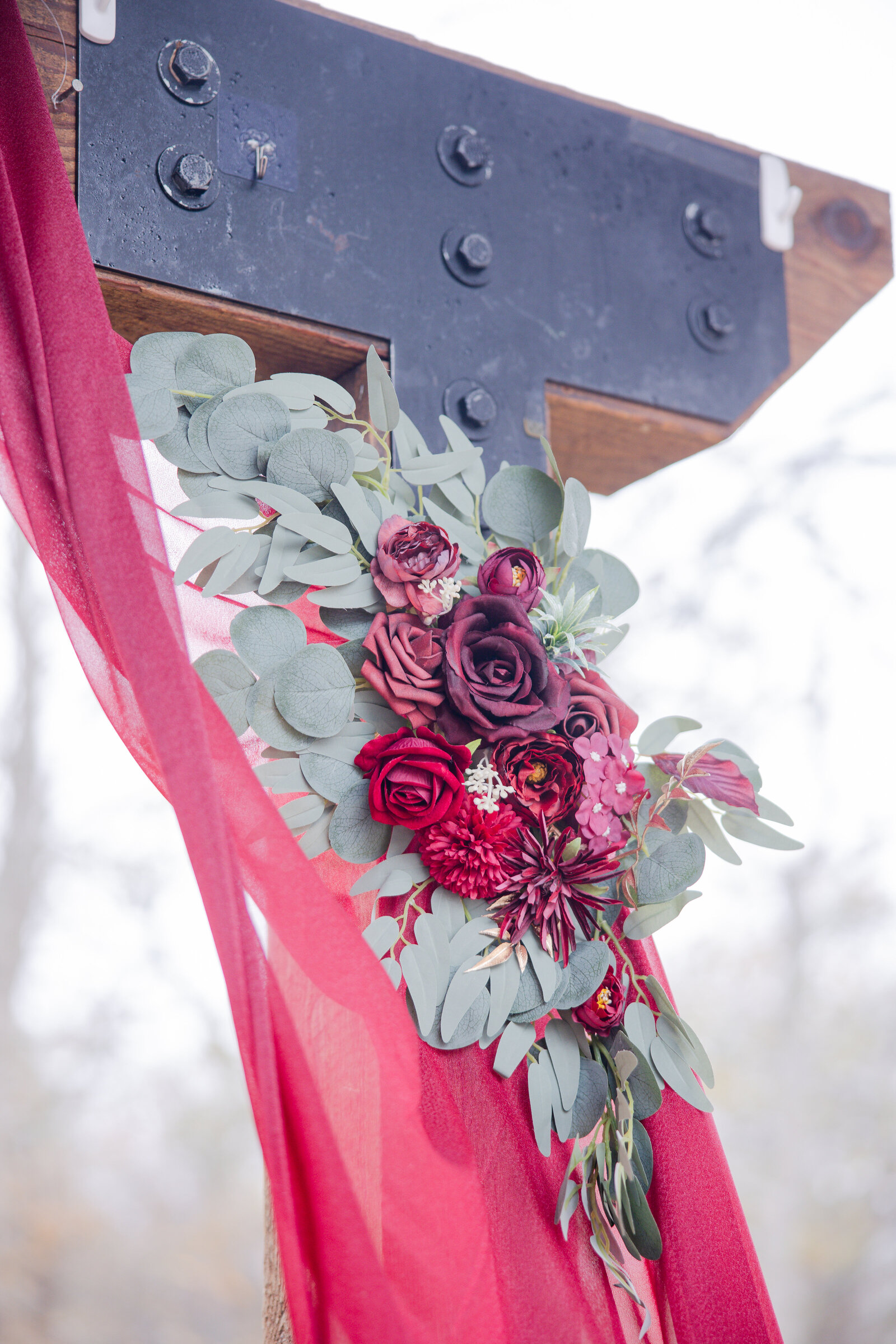Detail photography of wedding venue decor