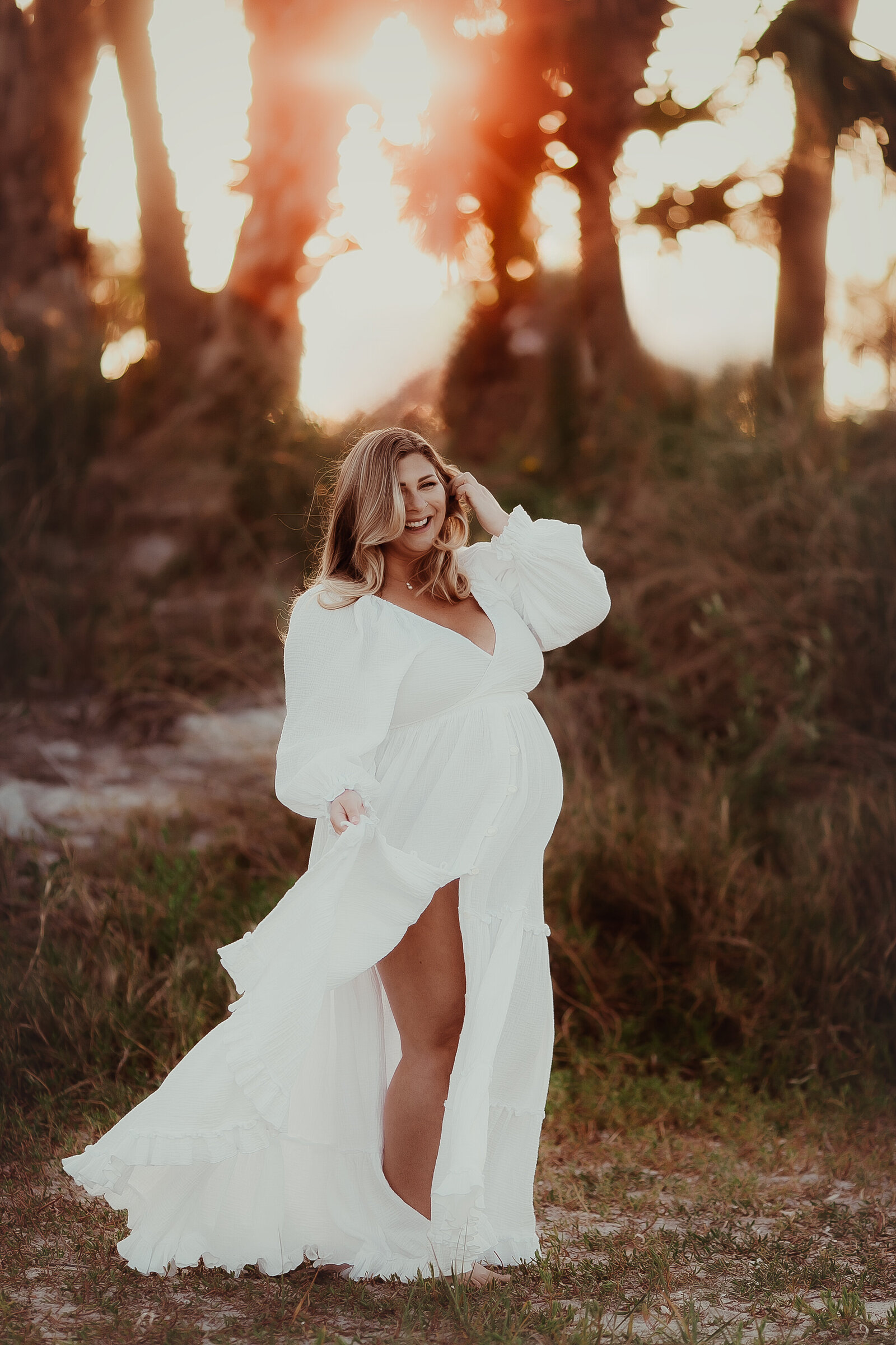 White-dress-beach