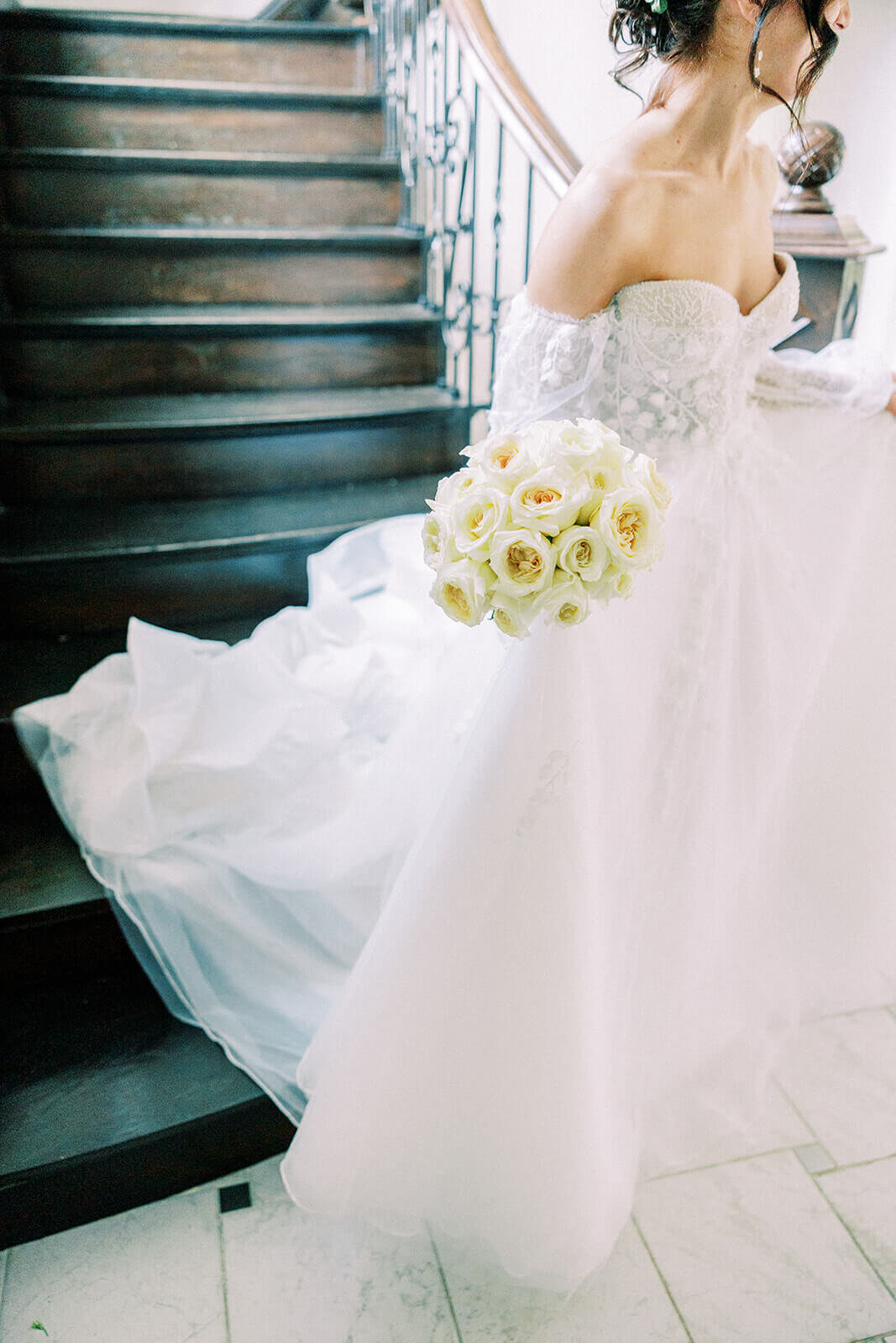 Venue3Two Grand Rapids Wedding_staircase bridal portrait1