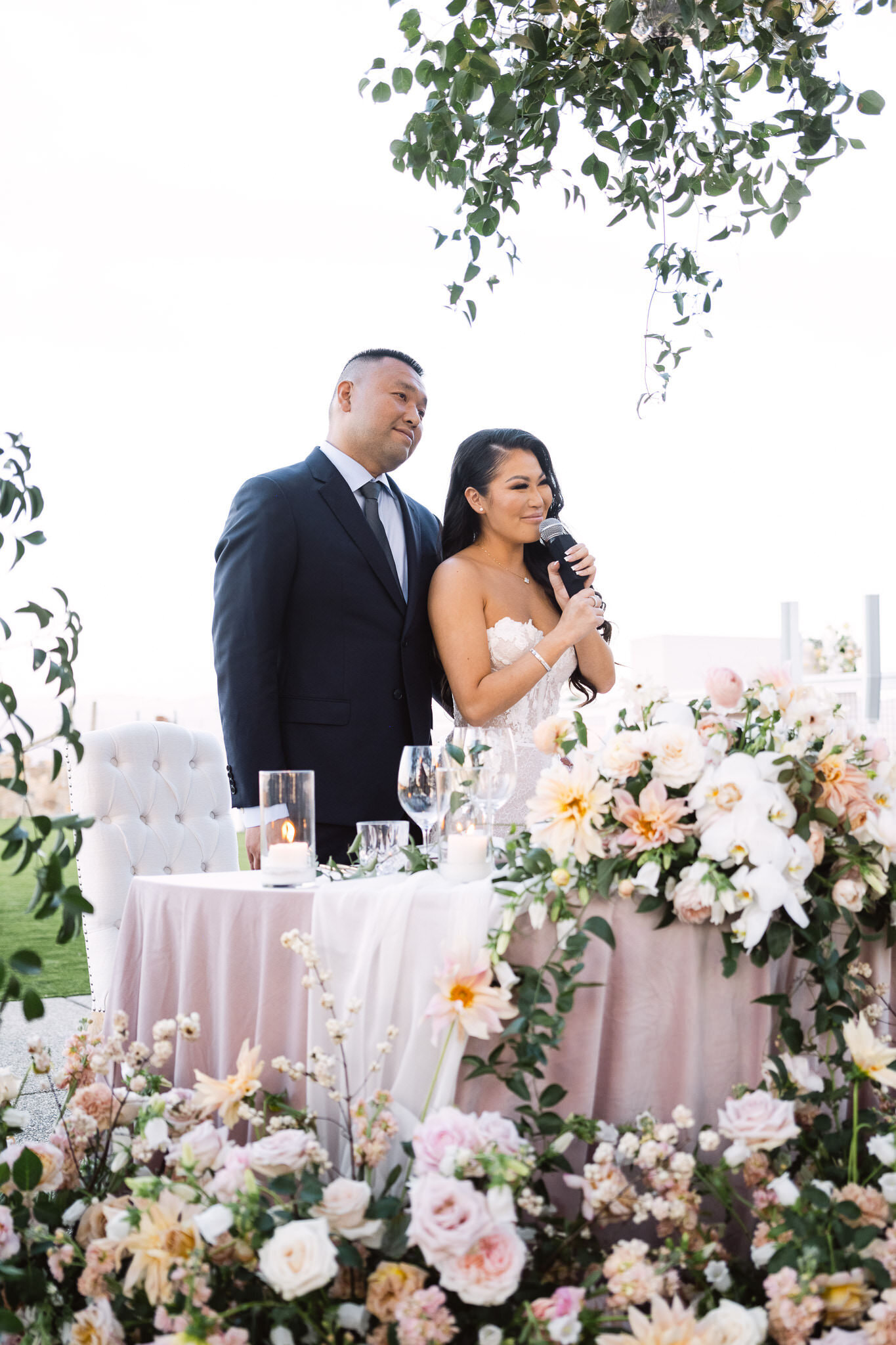 bride and groom reception - speech - luxury wedding planner