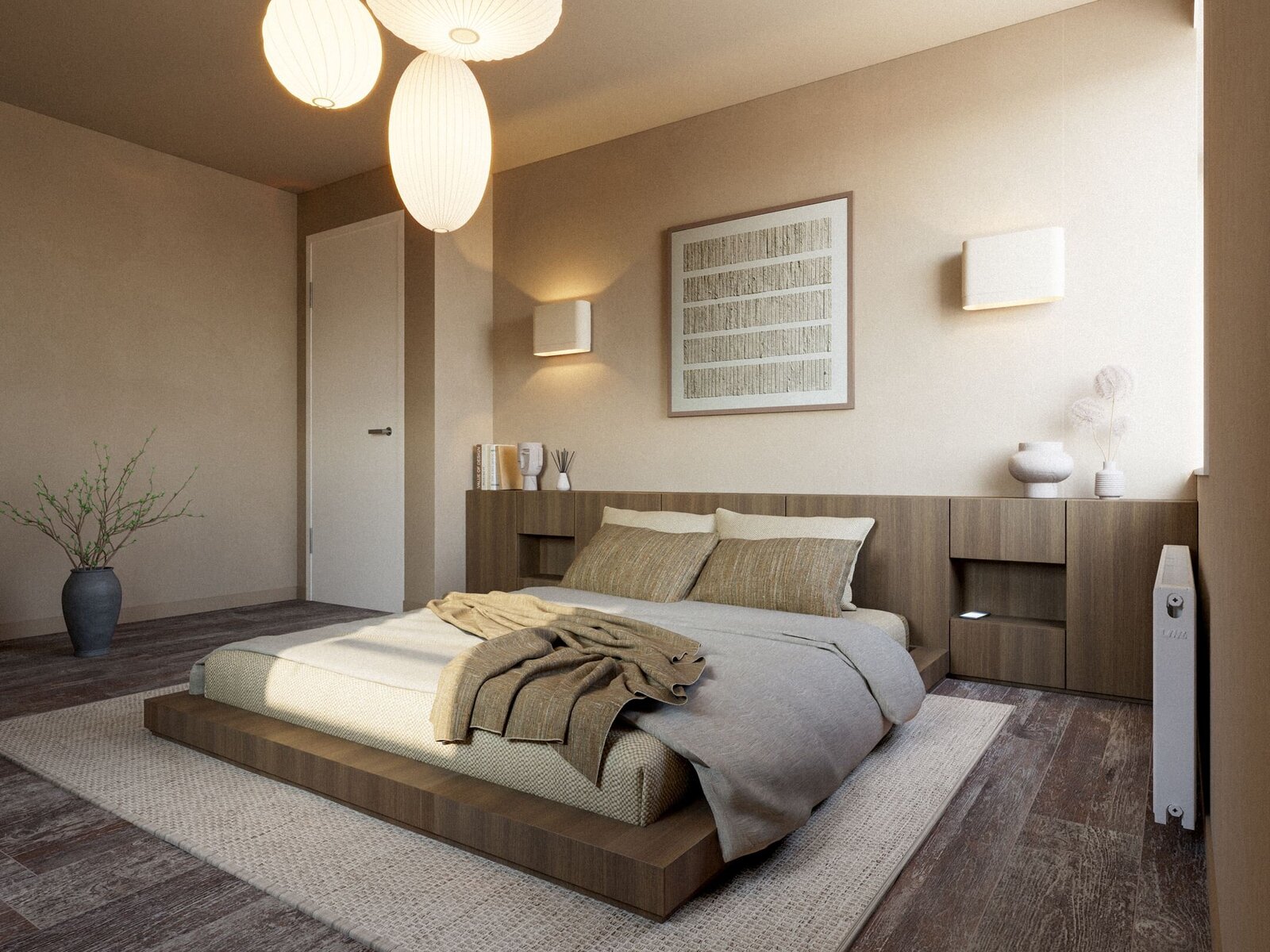 BOU Living Interieur 3D Renders Project Castricum Slaapkamer 1