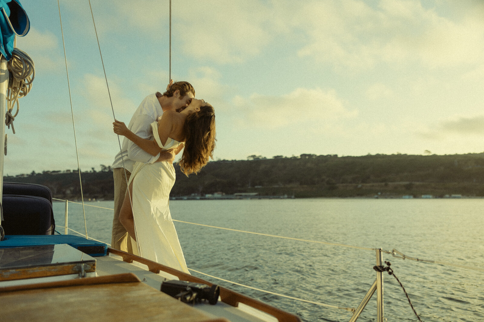 Thuy Tran Photos captured this intimate elopement on the San Diego waters