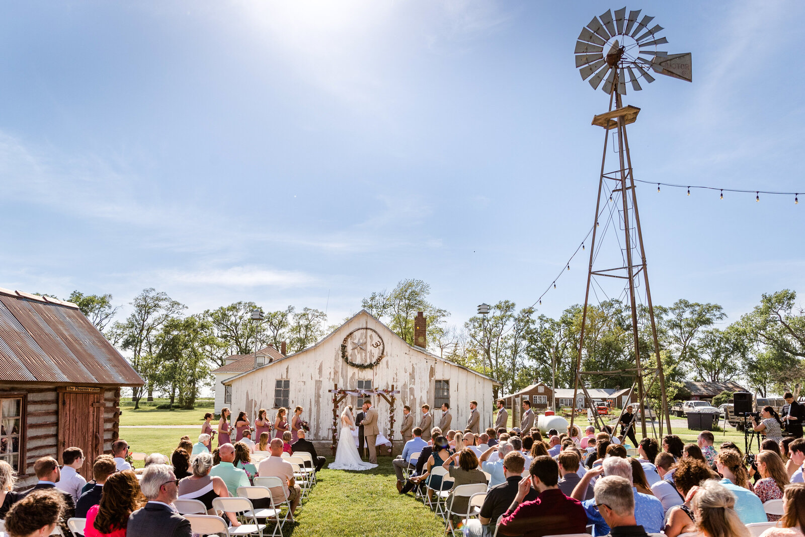 Wedding Ceremony at Rock Hill Windmill