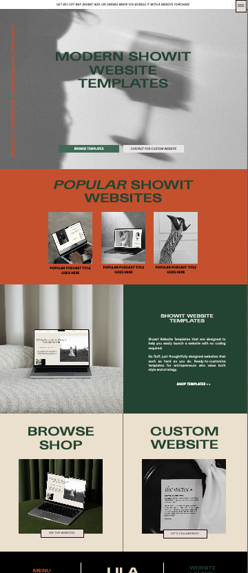 Shop Home Page