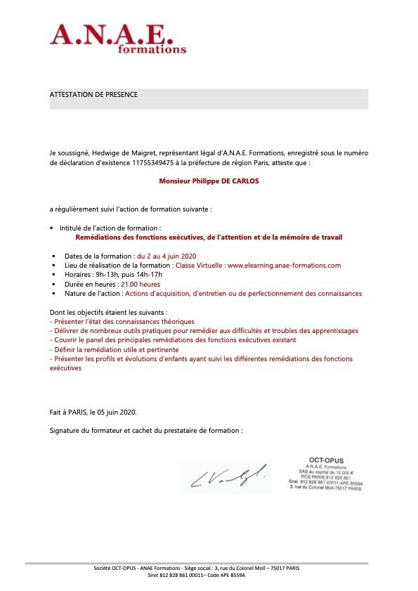 6-Fonctions exécutives ANAE