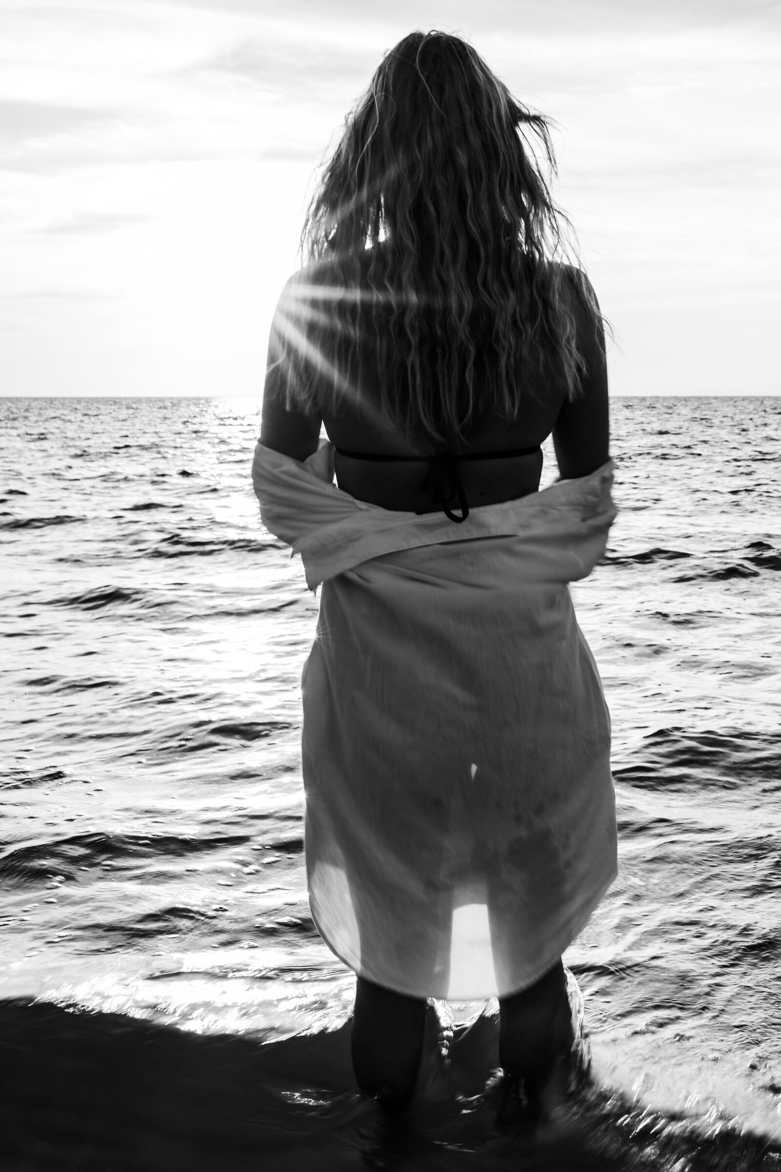 Raw and natural beach empowerment photography celebrating individuality