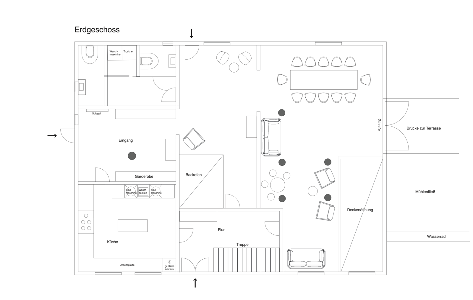 Erdgeschoss-Grundriss