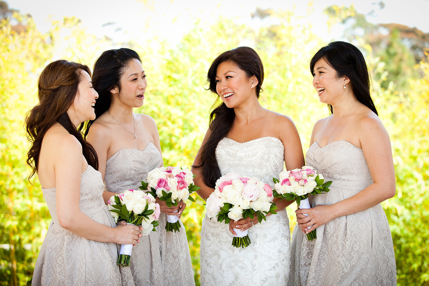 Casual bridesmaids portrait