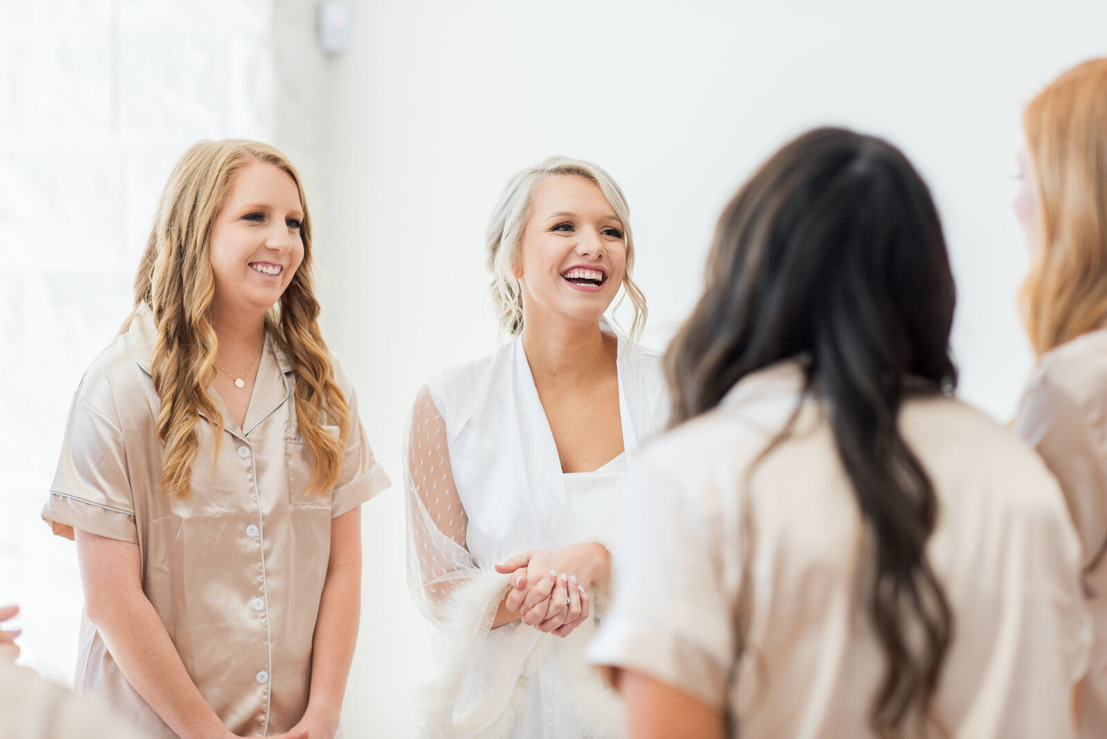 image of bride getting ready