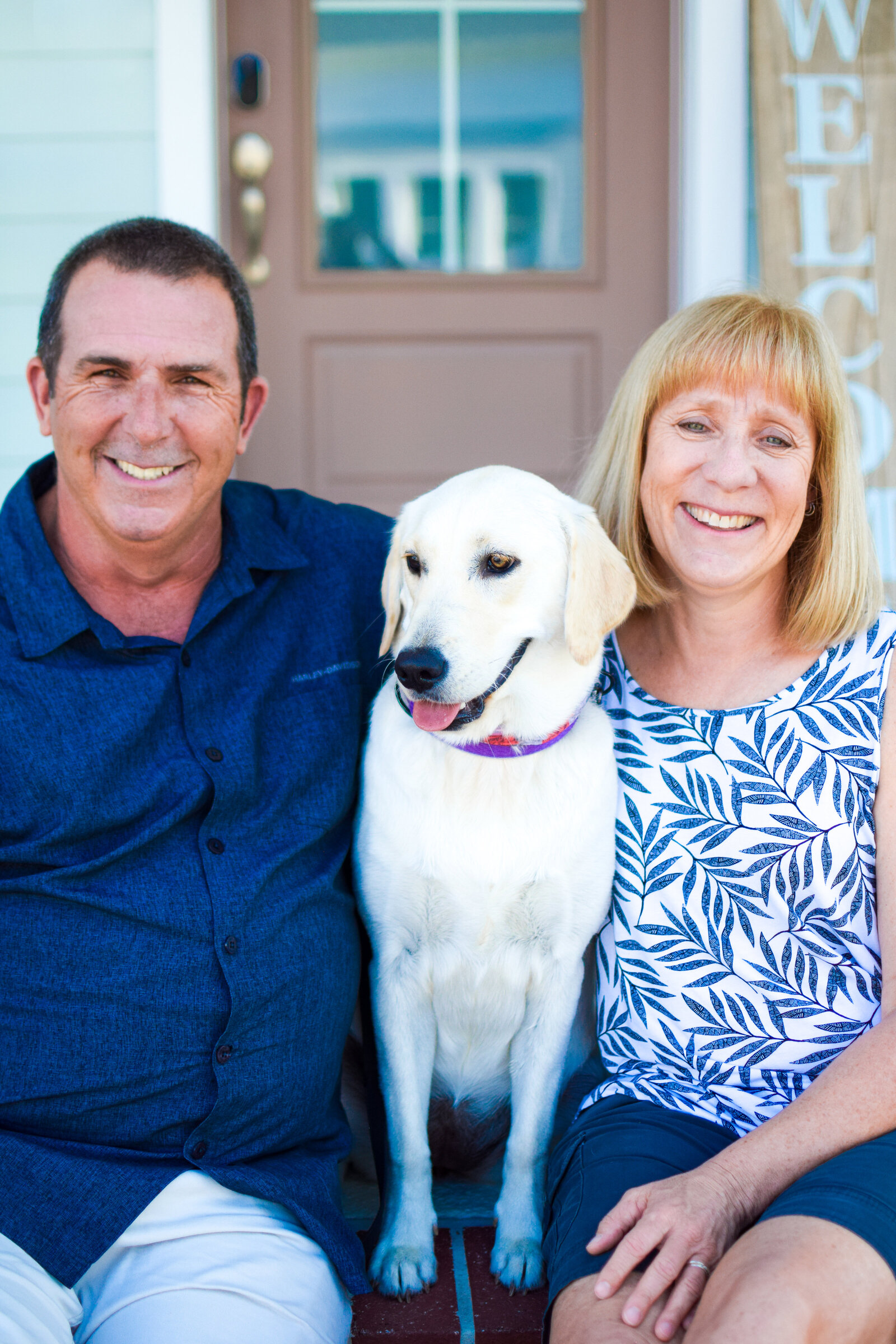 Yellow Labrador Retriever Front Porch Project Oakland Florida