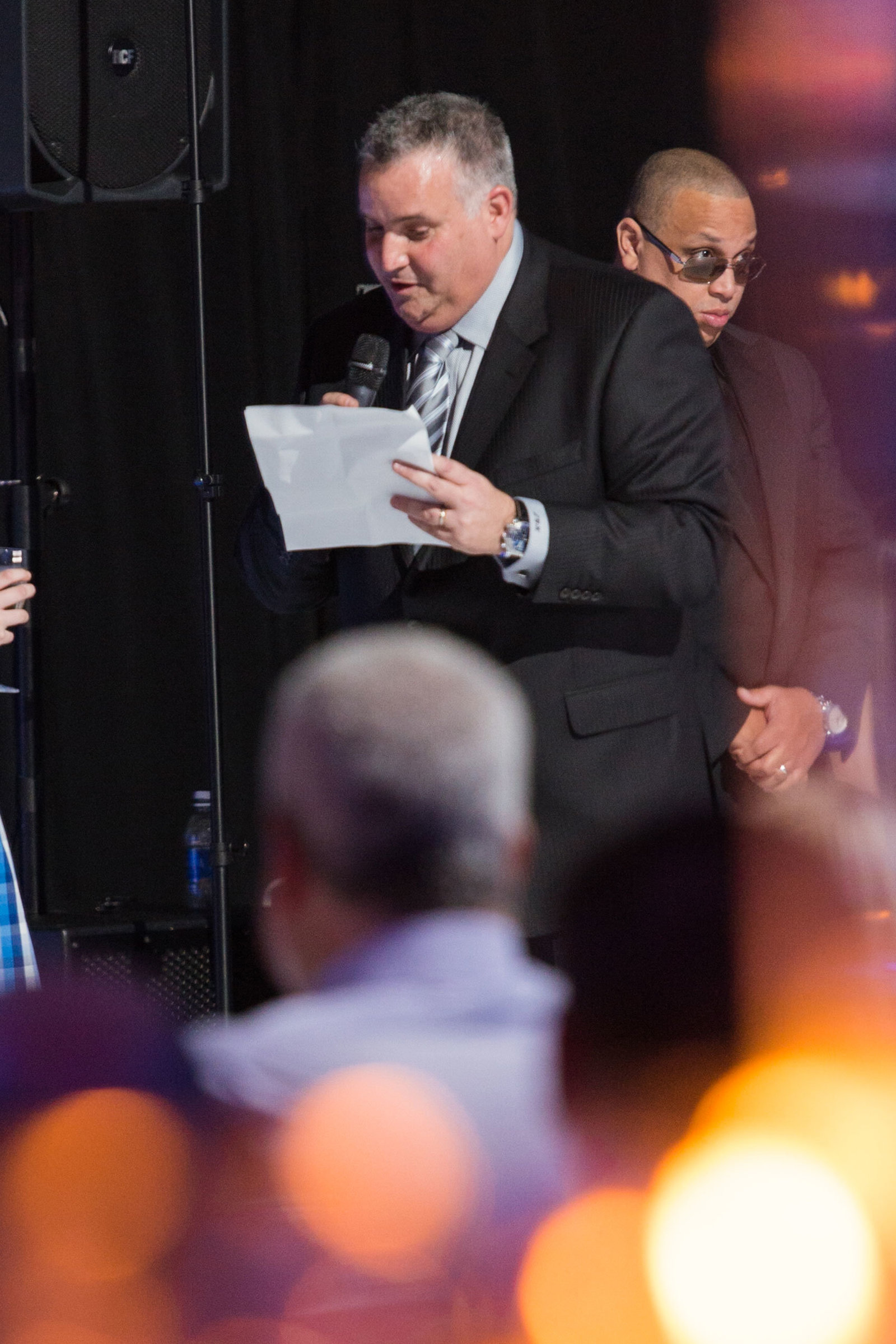 Father making a speech at Cradle of Aviation