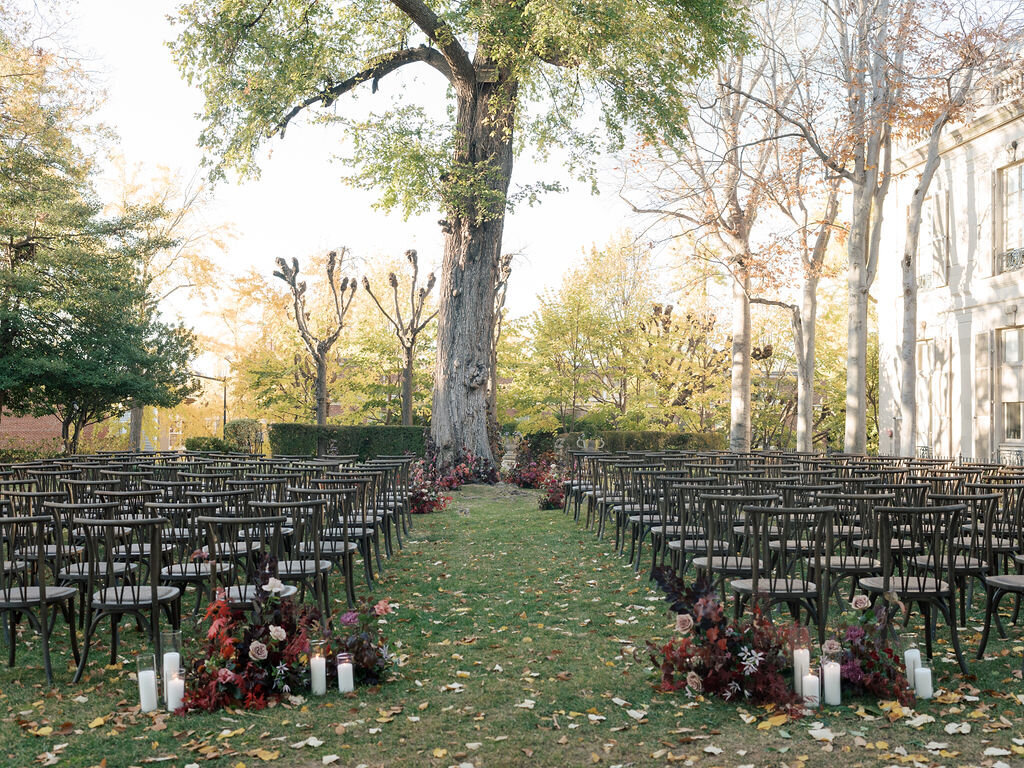 42Kate Campbell Floral Meridian House fall wedding by Greer Gattuso photo bridal ceremony