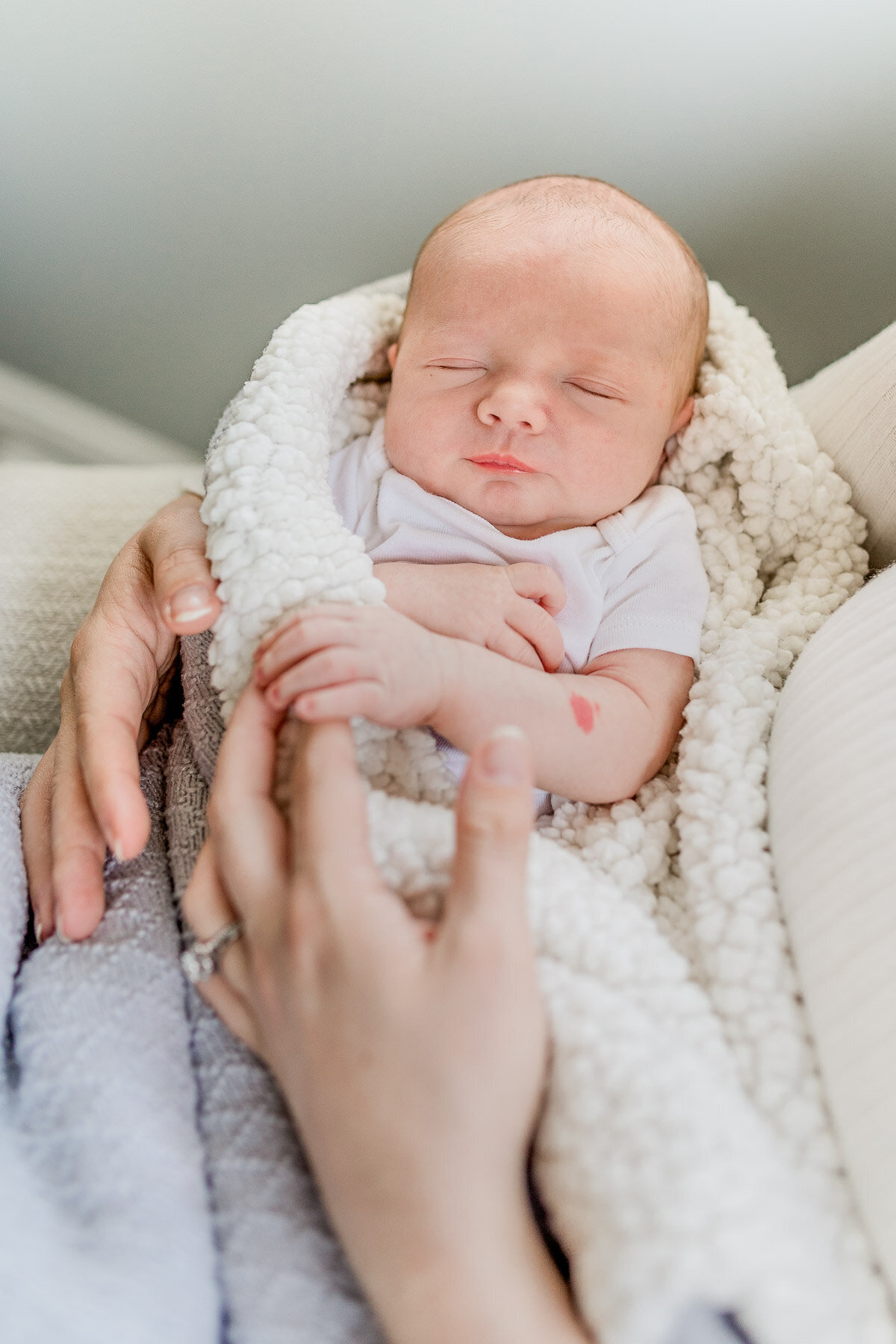 NJ Newborn Photoshoot with baby boy