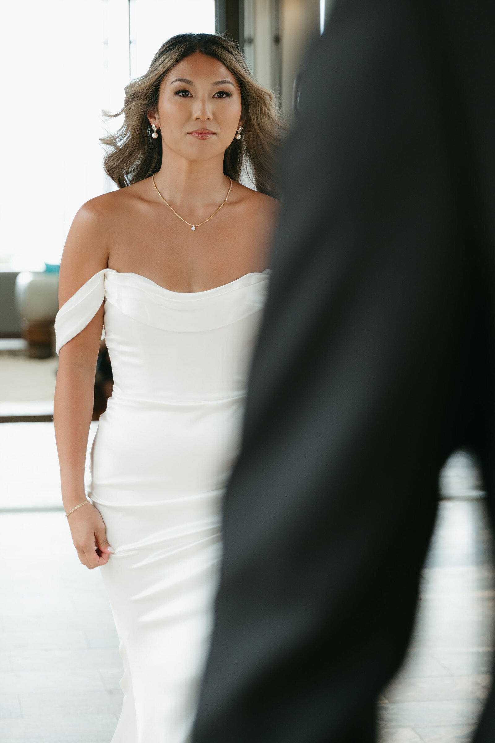 Kayli & Robbie first look at Andaz Maui Wailea wedding