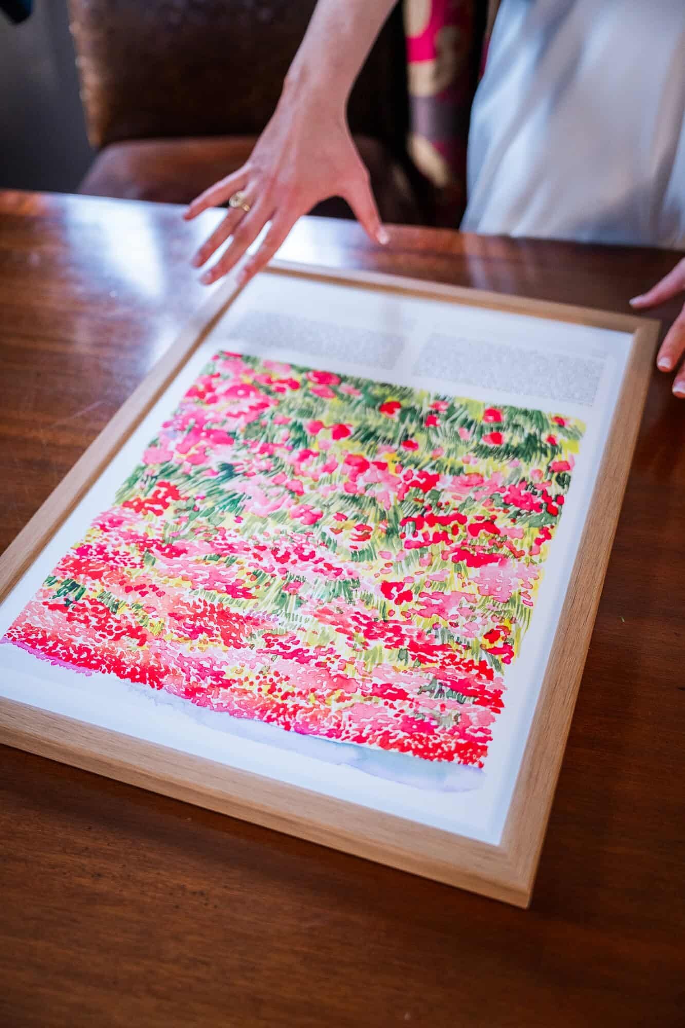 signing of the Ketubah at jewish wedding - Casa Monica Wedding venue in St Augustine