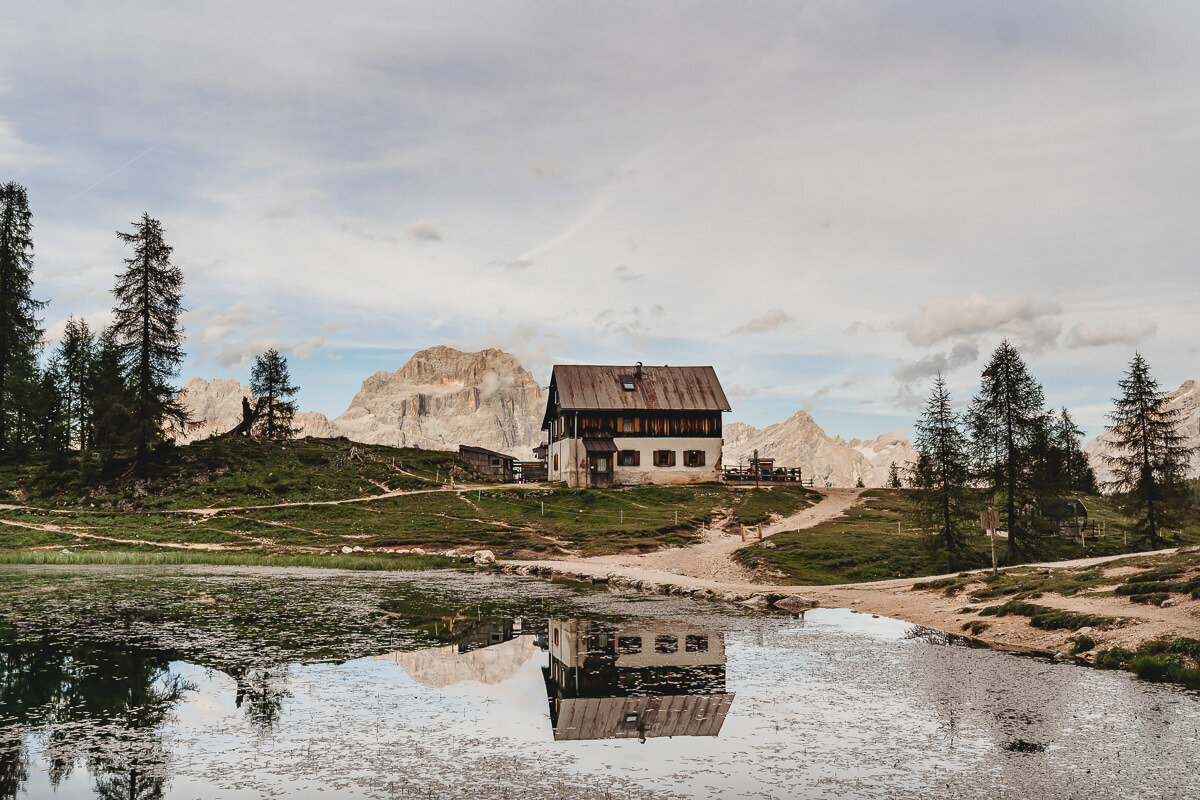Dolomites lake reflections