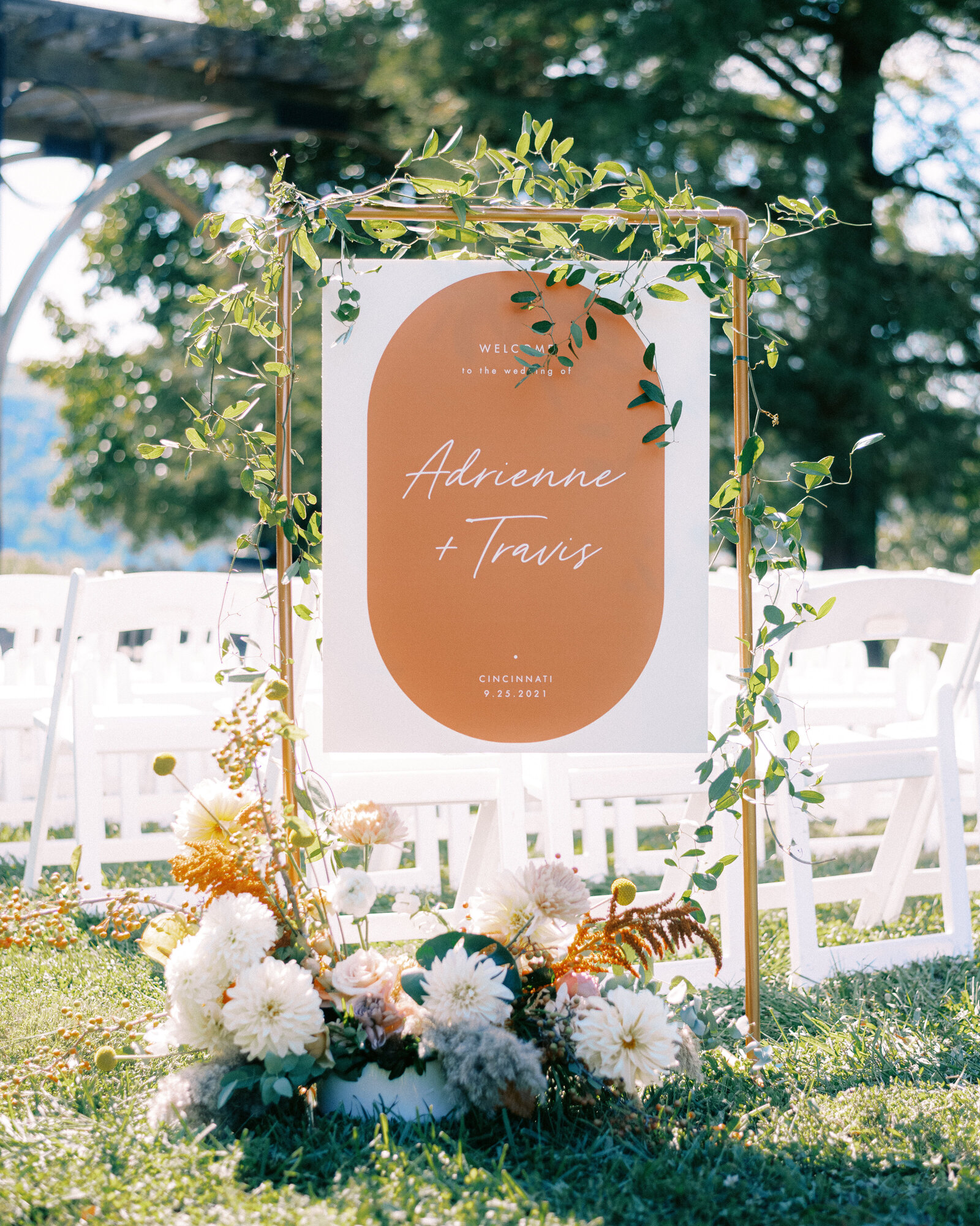 welcome sign at alms park